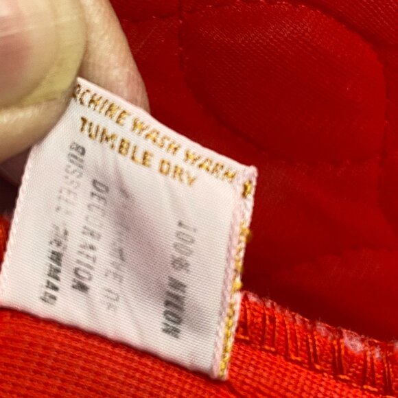 Texsheen Lingerie Vintage Quilted House Coat Robe Red Size M - Picture 6 of 11